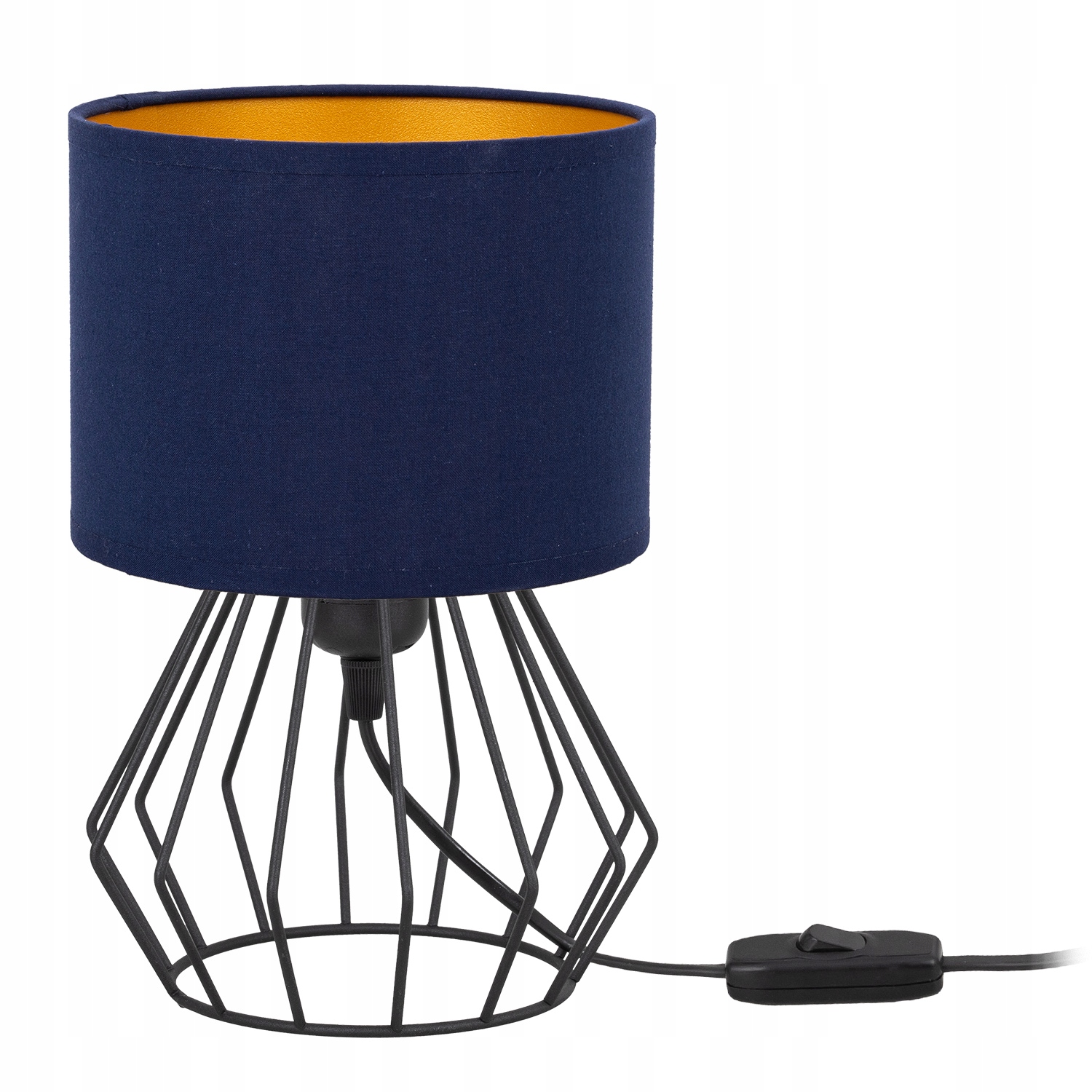 

Lampka Biurkowa Stołowa Nocna Abażur Tkanina Loft