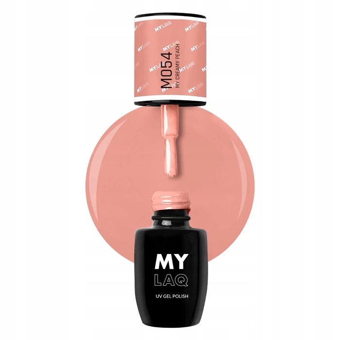 

Mylaq Lakier hybrydowy My Creamy Peach różowy 5 ml