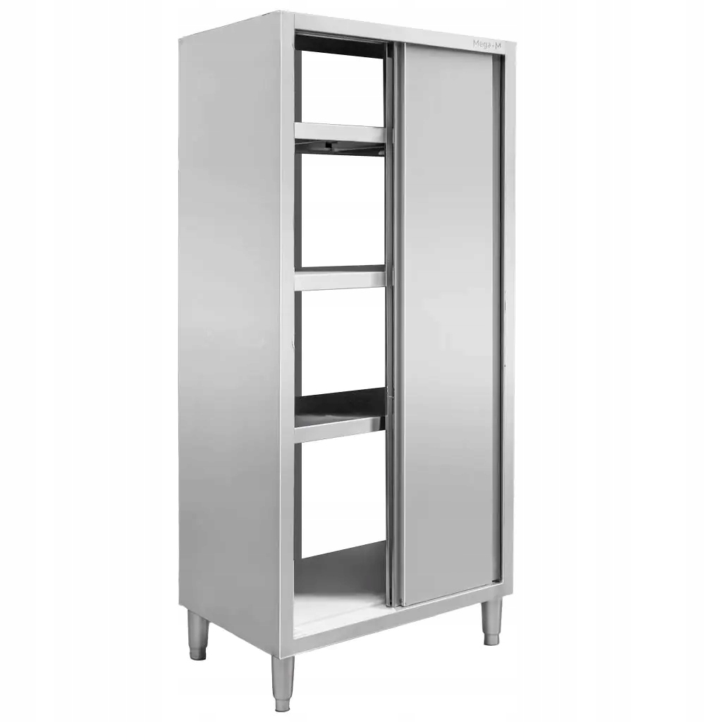 Szafa gastronomiczna PRZELOTOWA ze stali nierdzewnej 2-drzwiowa 80x50x200cm Marka Mega-M