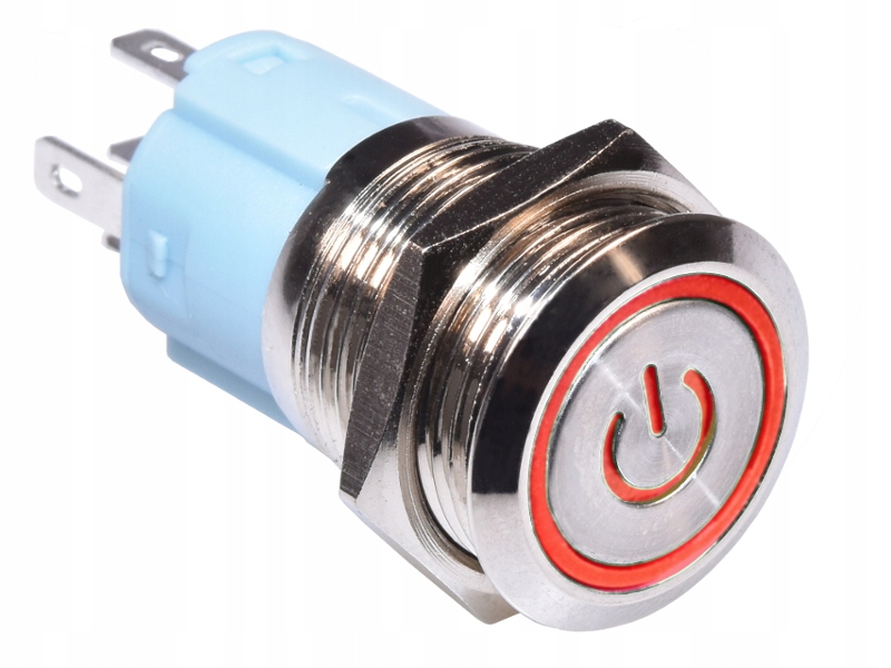 

Przełącznik okrągły Ring 16mm bistabilny czerwony