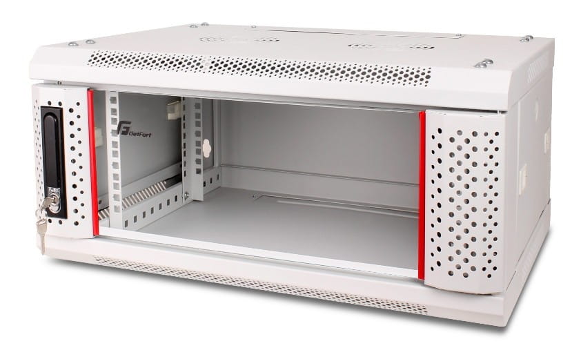 Szafa Rack Getfort 19 Cali 4U 600X450 Wisząca Szara