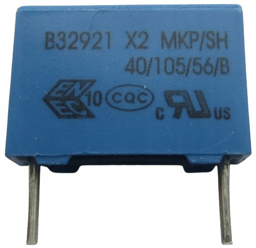 10× Kondensator EPCOS B32921C MKP 33nF X2 305VAC.