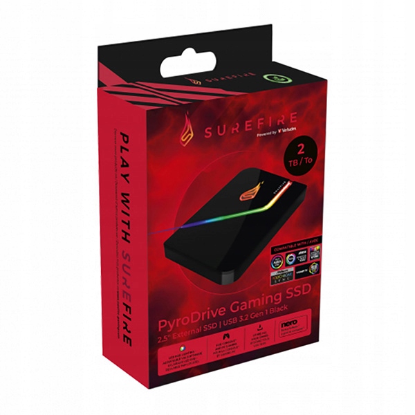 Dysk zewnętrzny Ssd Verbatim Surefire Pyrodrive 2000GB Usb 3.2 Gen 1
