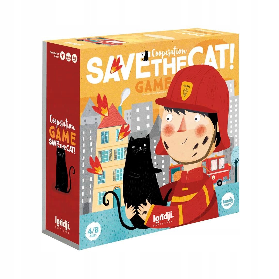Gra rodzinna dla dzieci Uratuj Kotka planszowa 4+ Zabawa pełna przygód!