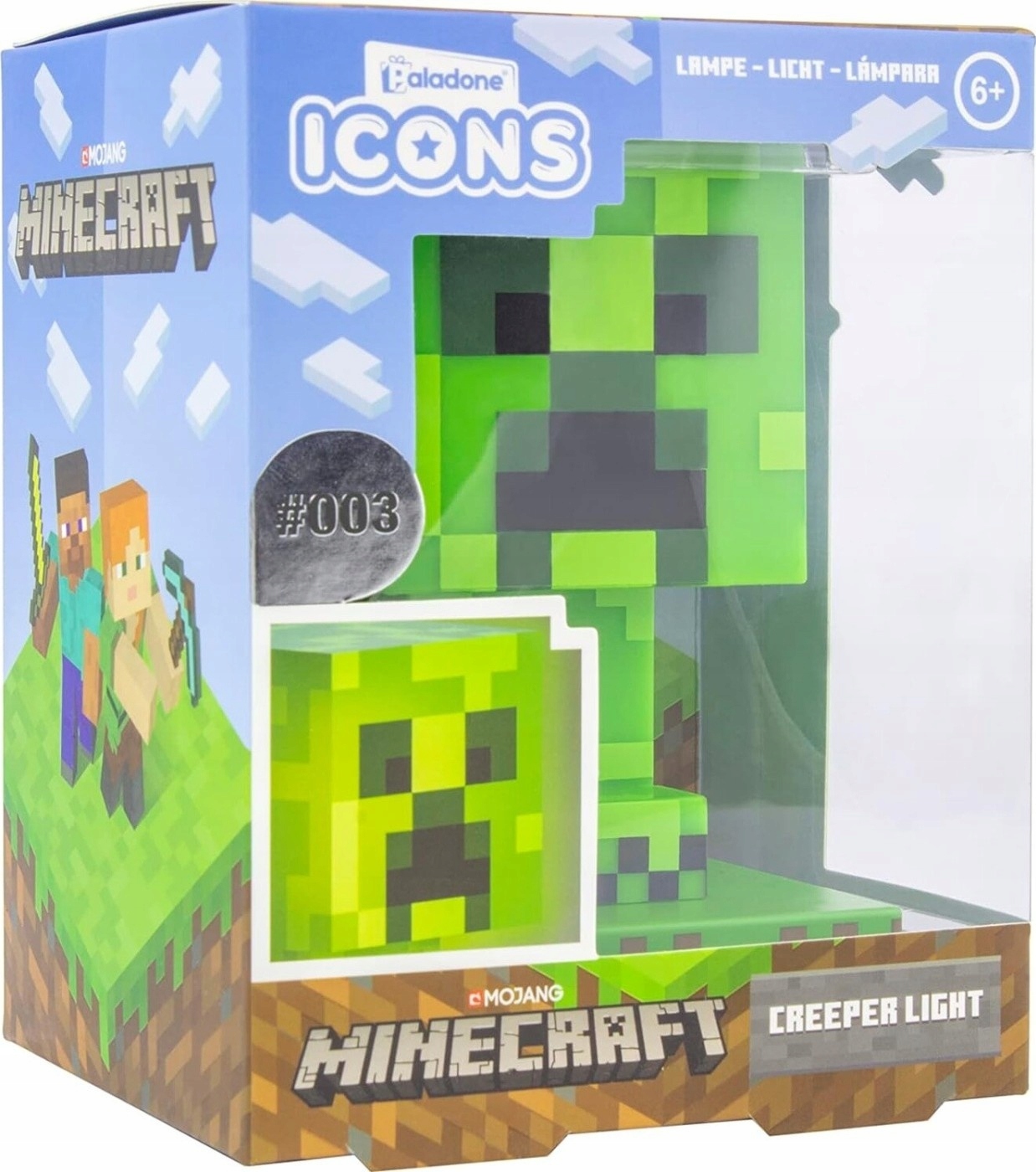Lampka nocna Paladone Icons Minecraft Creeper Led