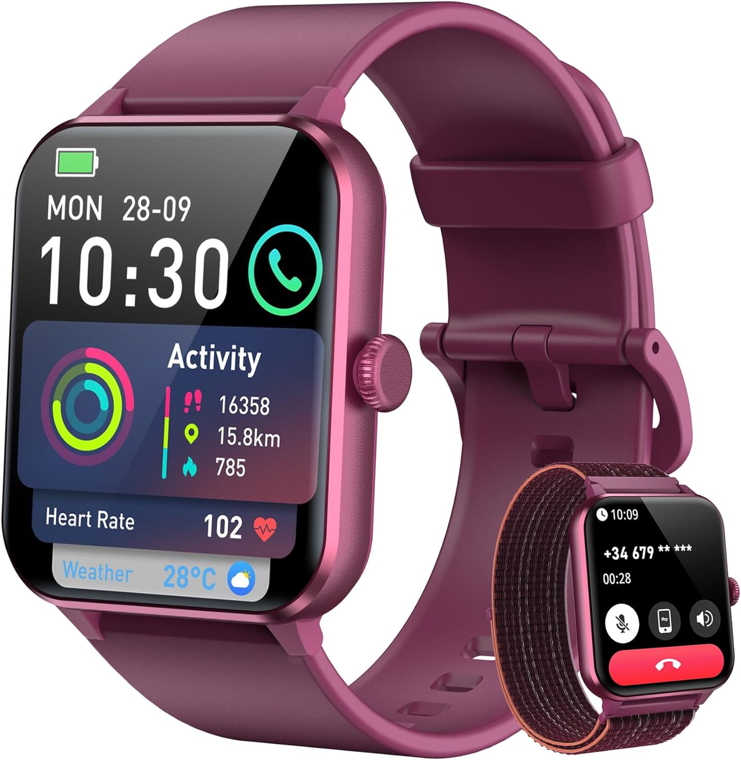 Smartwatch Baolubao R50 czerwony • Opinie - Allegro