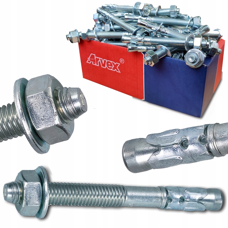 Kotwa 20x280 śruba pierścieniowa rozporowa wbijana do betonu ocynk 10szt