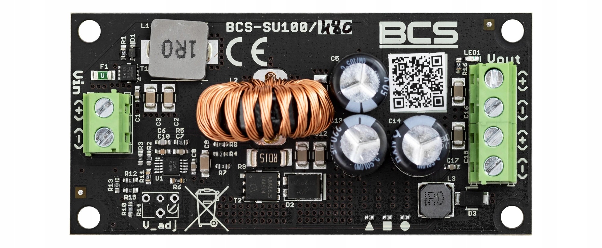 Przetwornica BCS-SU100/48 Podnosząca Napięcie DC/DC PoE Power Bcs
