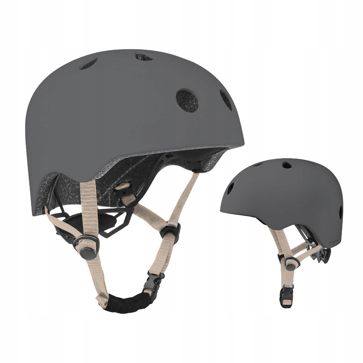 Kask regulowany dla dzieci młodzieżowy orzeszek peanut na rolki r.54-58