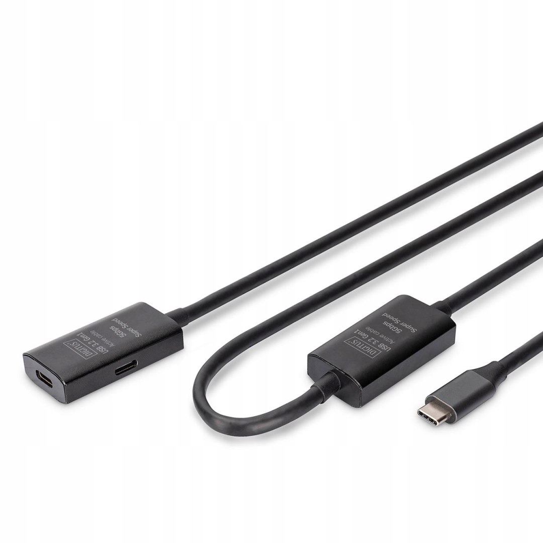 Kabel przedłużający aktywny Digitus DA-73109, Usb 3.2 Gen1, 5Gbps, Usb-c