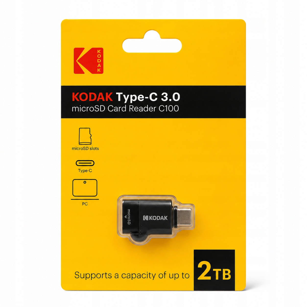 Czytnik Kart microSD Kodak C100 Usb-c 3.0 2TB
