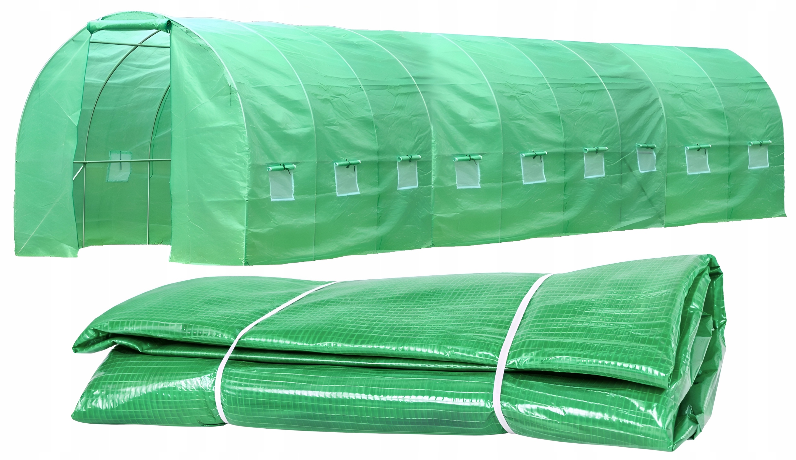 MOCNA folia na tunel ogrodowy szklarnia premium foliak 3x12 zielona