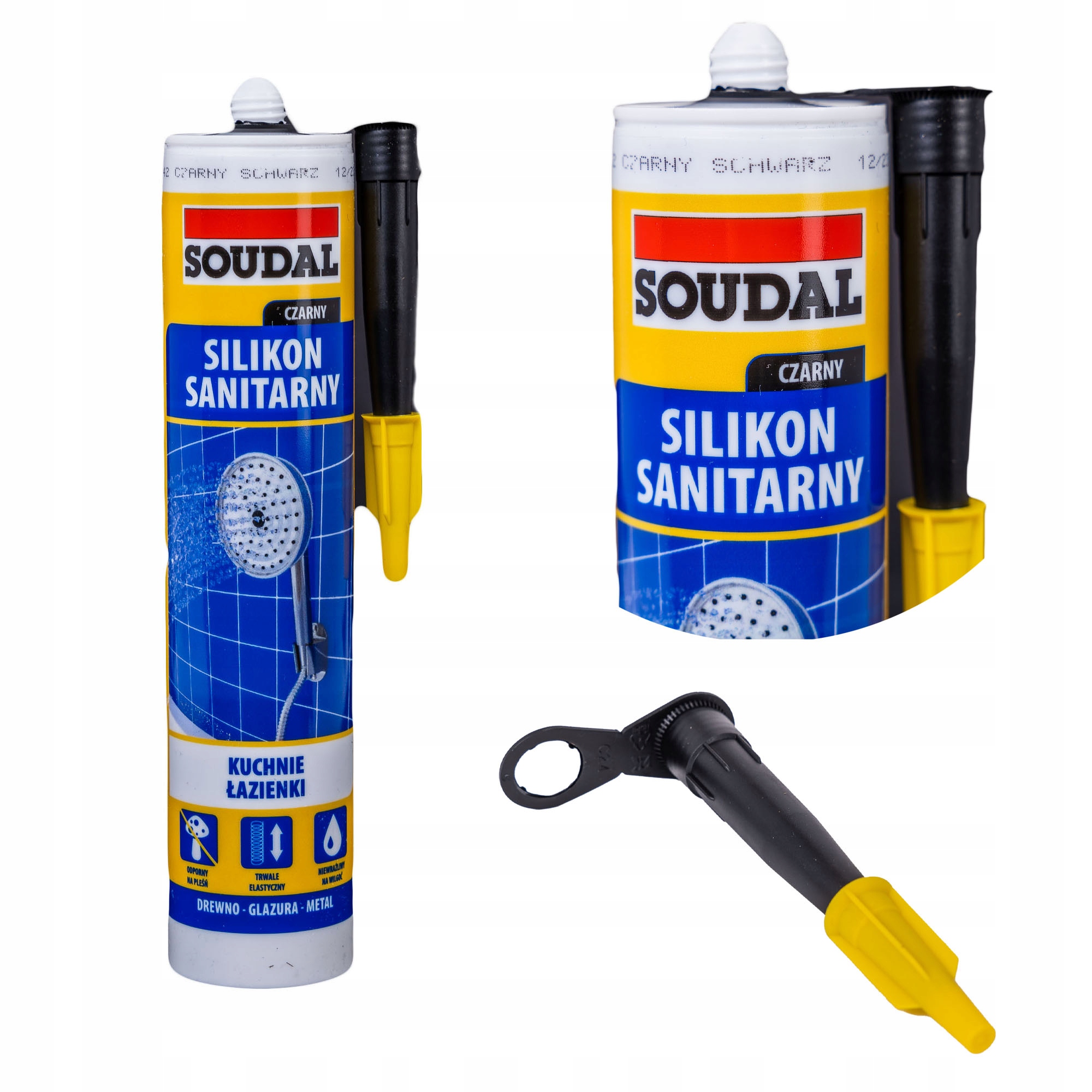 

Soudal sanitarny silikon czarny uszczelniający 280