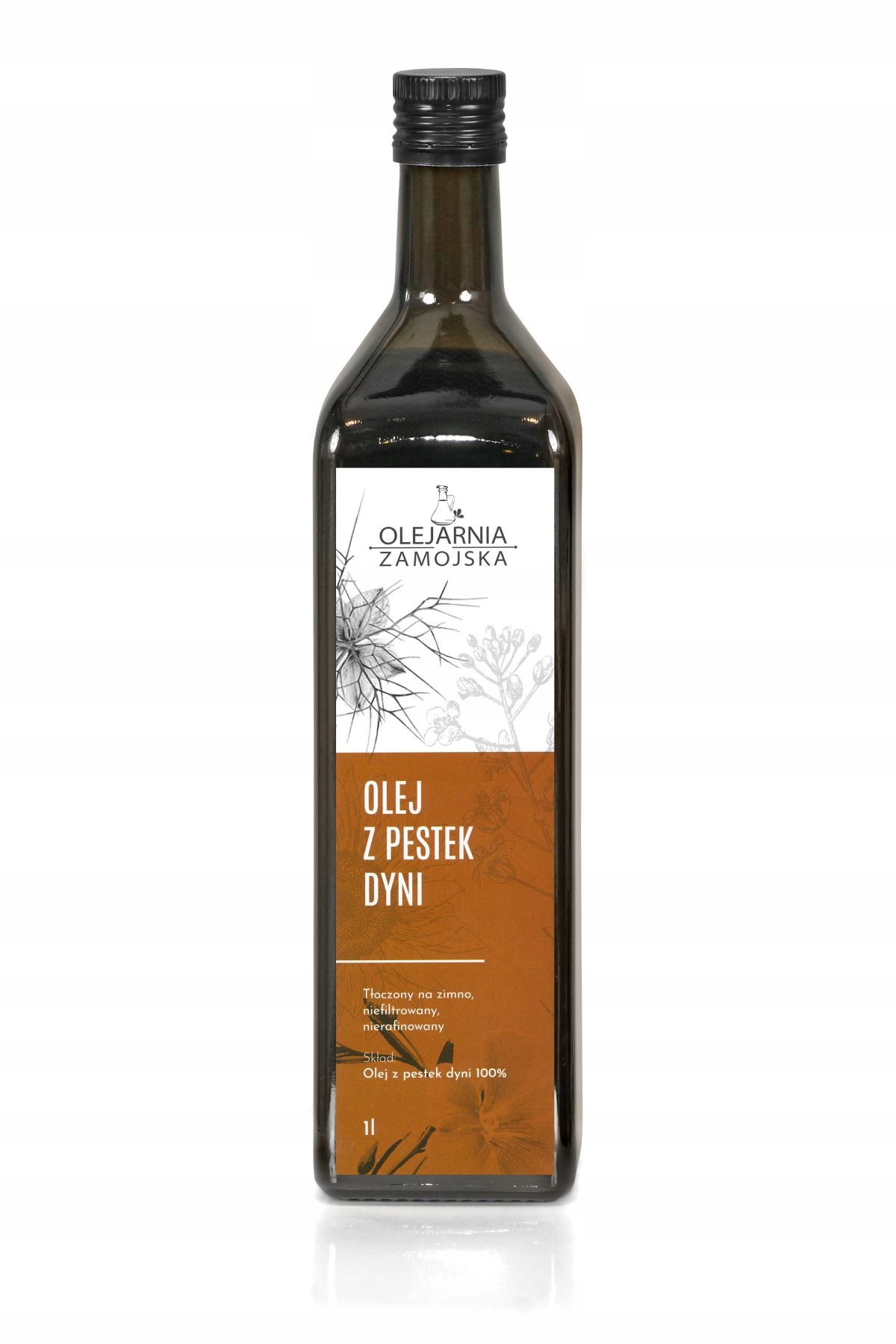 Olej z pestek dyni 1L Olejarnia Zamojska