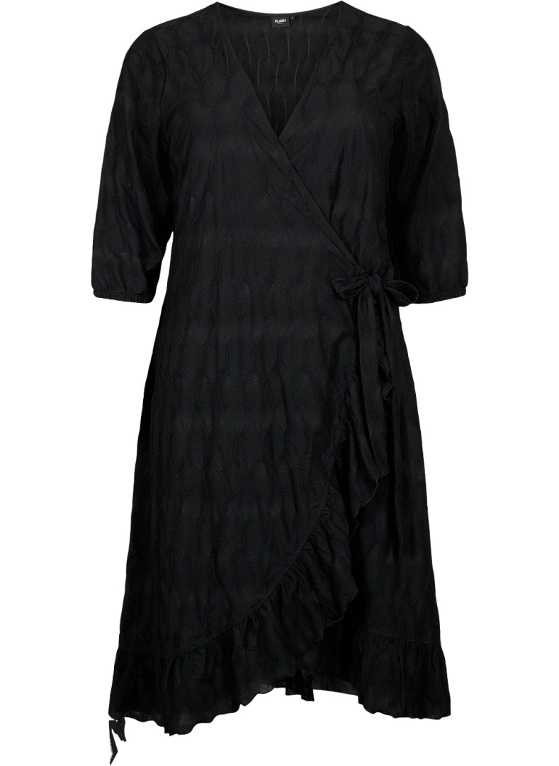 Plus Size Zizzi Krásná Černá Šaty 022C 44