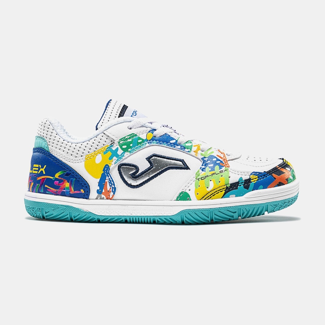 Fotbalové halové boty Joma Top Flex Jr dětské bílé vel. 29