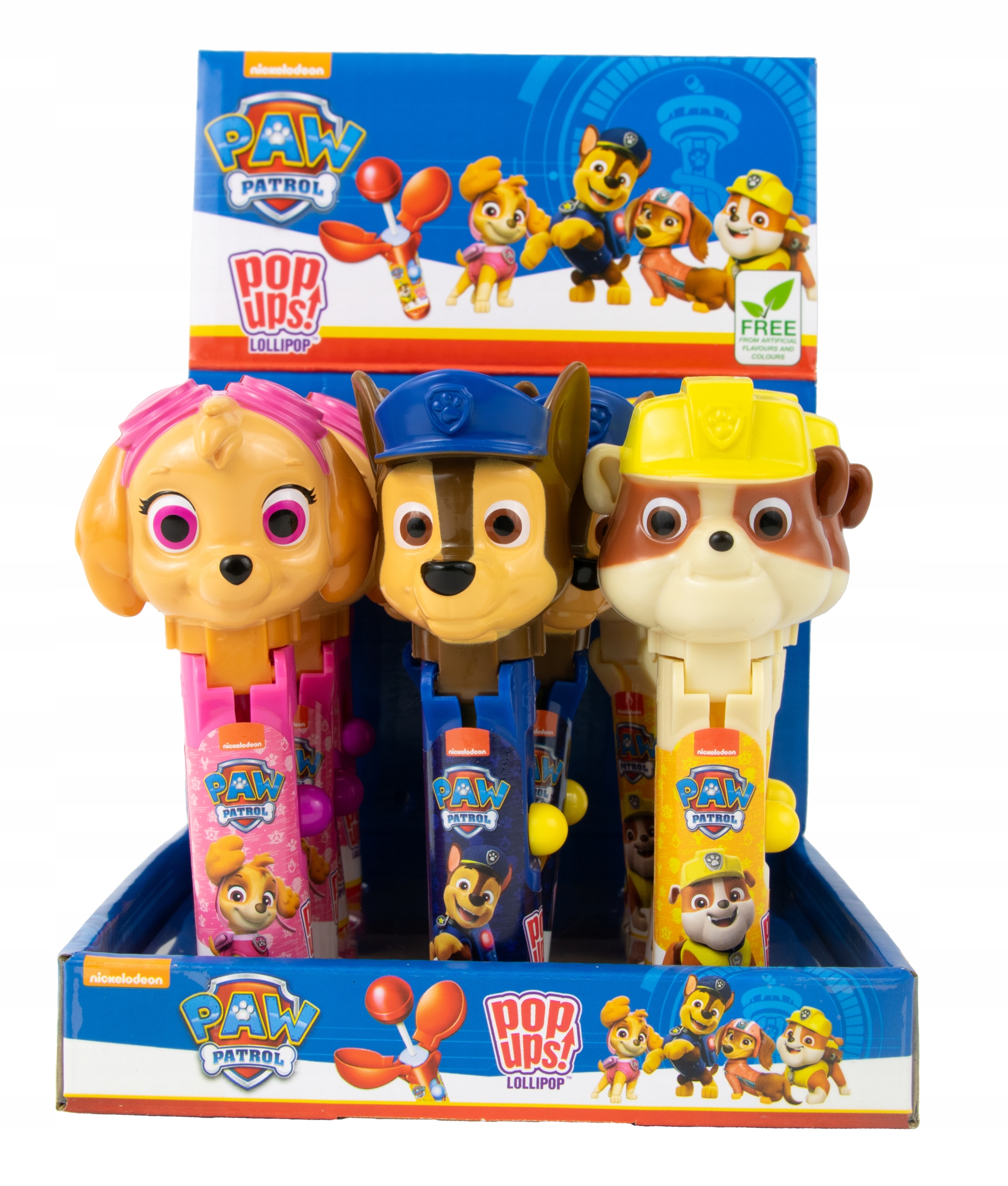 Levně Lízátko-hračka Pop Ups Lollipop Tlapková patrola Tlapková patrola MIX 12KUSŮ Jako Dárek