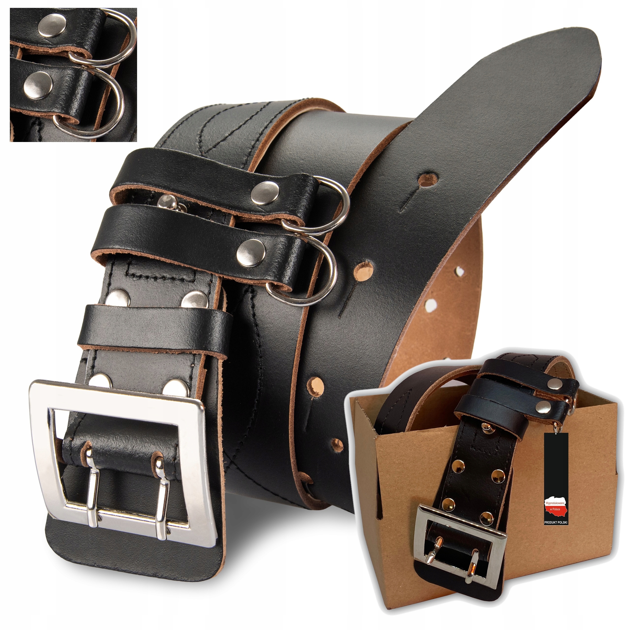 Pas Oficerski Wojskowy Pasek Szeroki Skórzany Wp Polski Mundurowy r.1