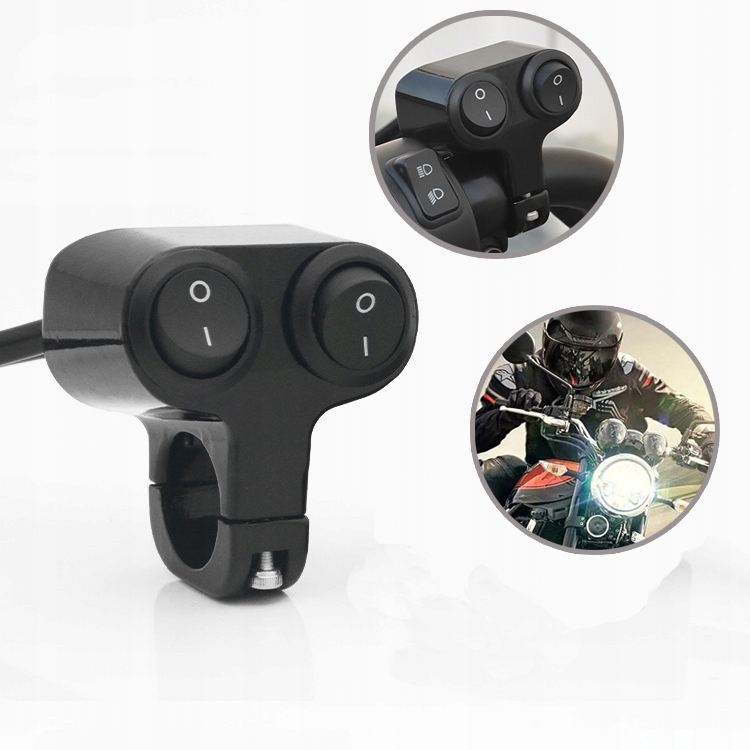 MOTOCYKLOWY 2x PRZEŁĄCZNIK WŁĄCZNIK CNC ALUMINIOWY