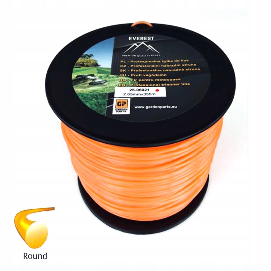 Žací struna Everest Round Line 2,65 mm x 355 m kulatá