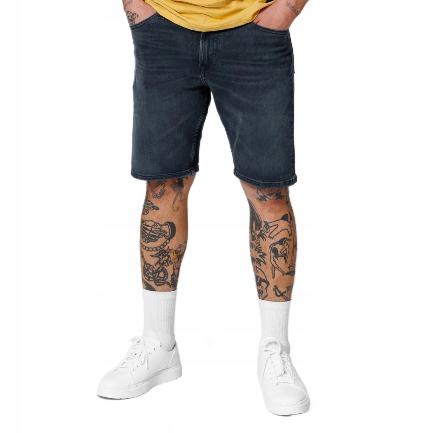 Džínové šortky Pitbull Dark Wash Highlander Granátové 30