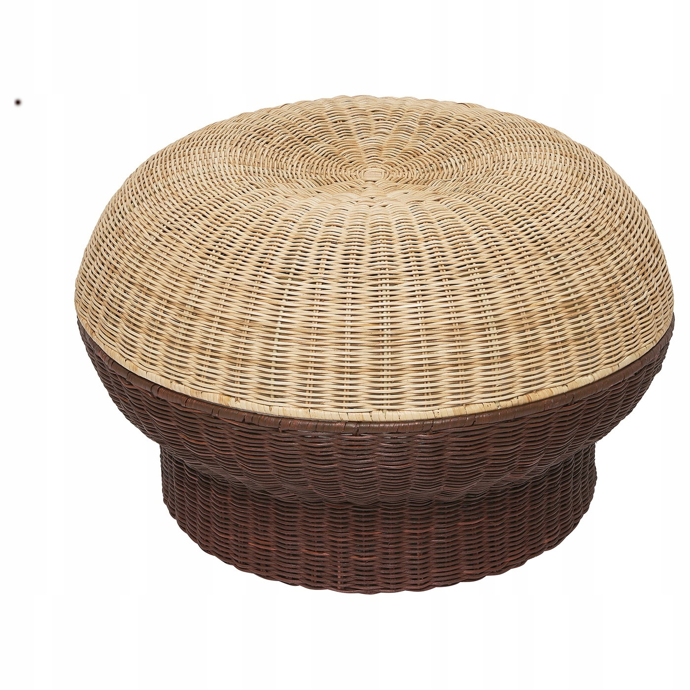 Podnóżek ze schowkiem rattan brązowy 80L Ps 2026