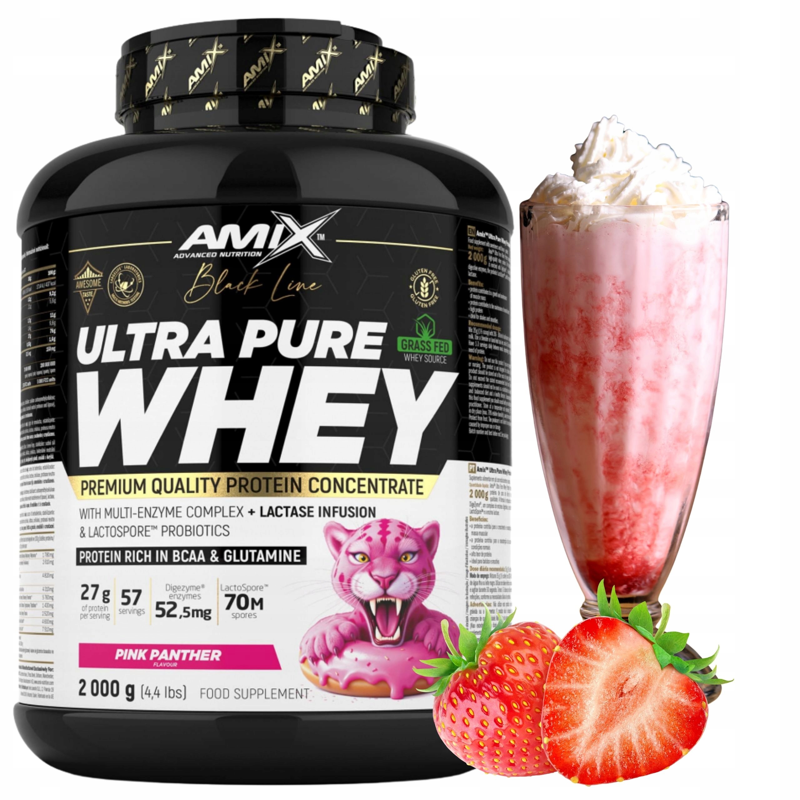 Syrovátkový Koncentrát Wpc Pure Whey Digezyme Jahoda 2000 g