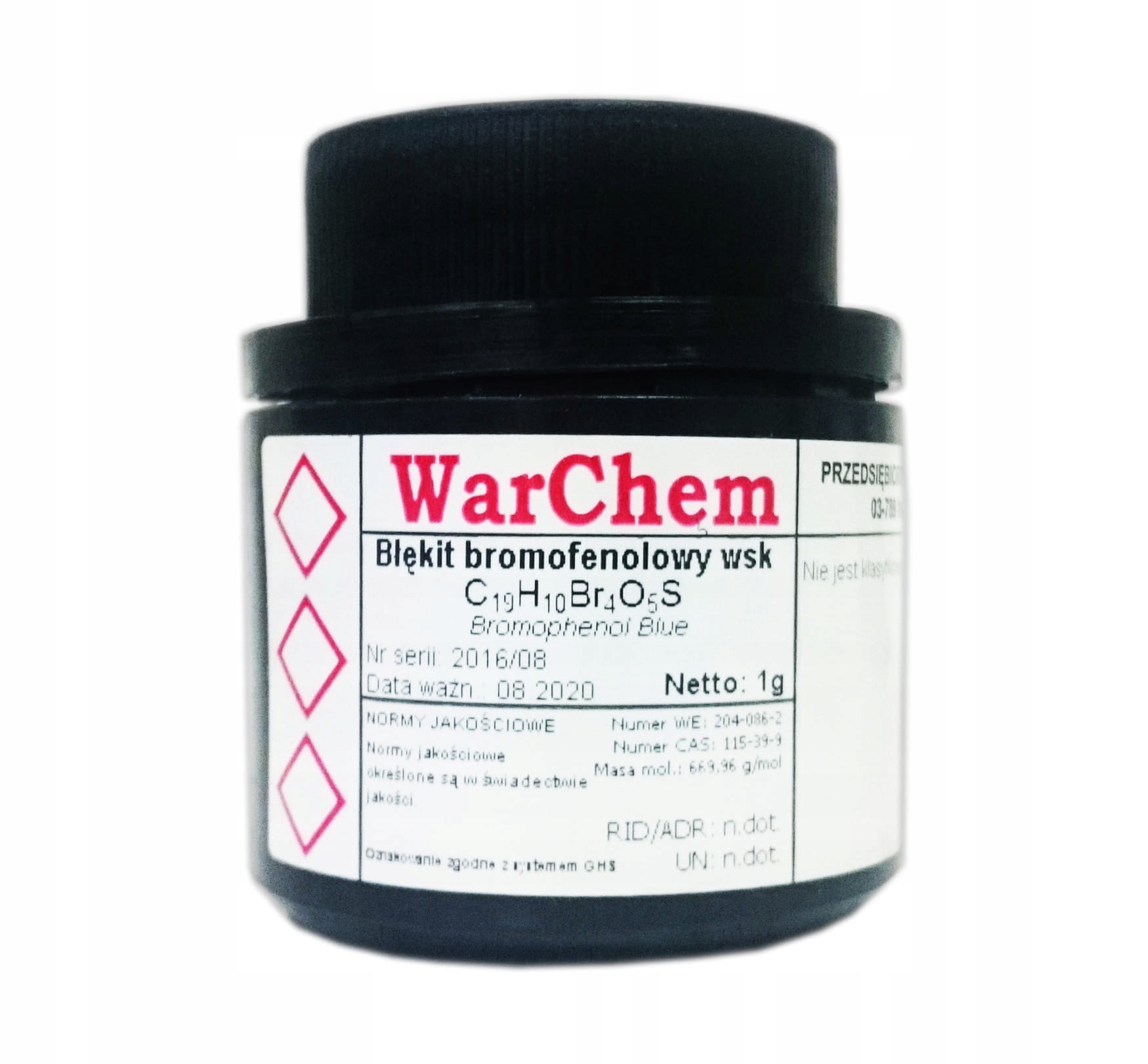 

Błękit Bromofenolowy wskaźnik 1g Warchem