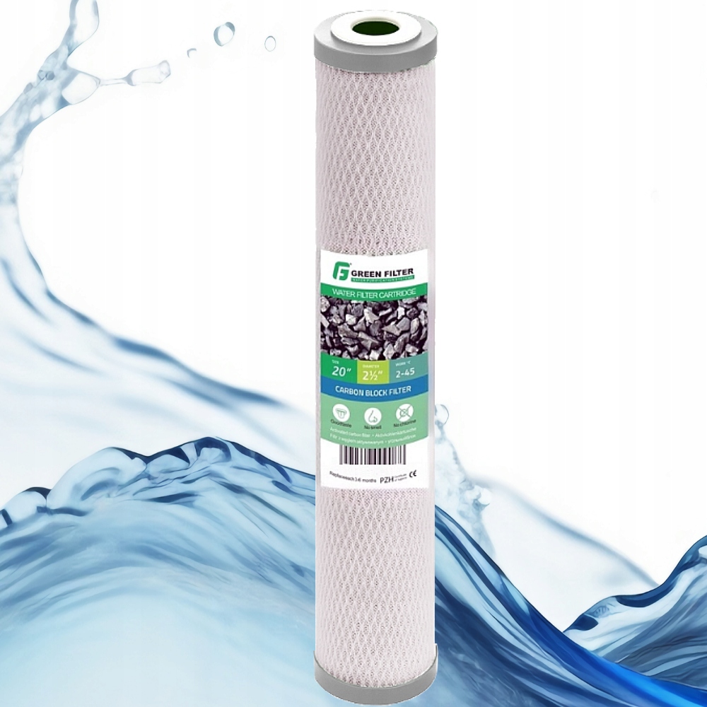 Filtr na vodu, uhlíková vložka 20'', uhlíkový blok Slim