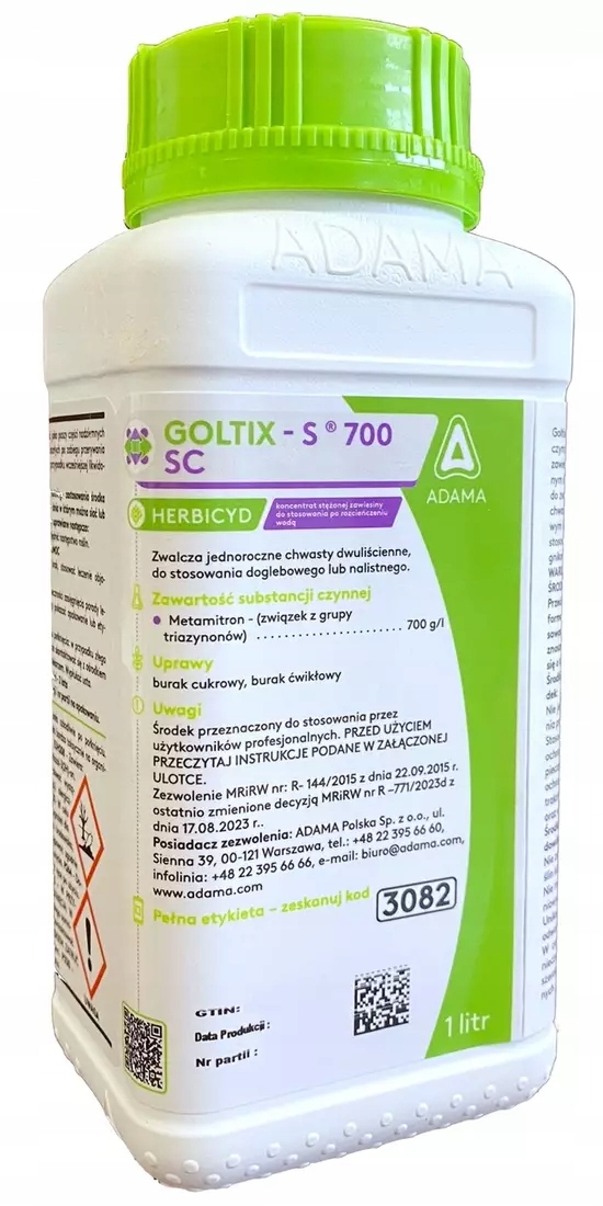 Goltix-S 700SC 1l Adama metamitron, chwasty buraki, fiołek, komosa