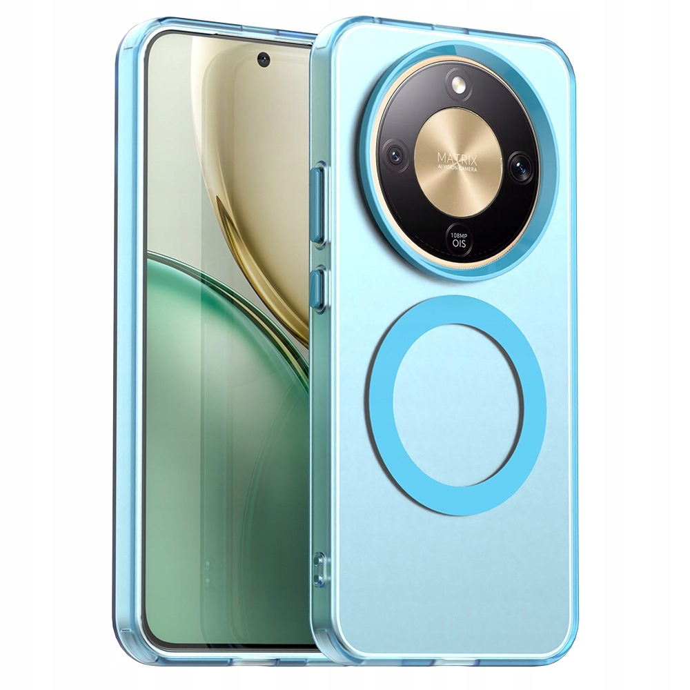 Techsuit – etui CandyCase MagSafe do Honor Magic8 Lite – niebieskie