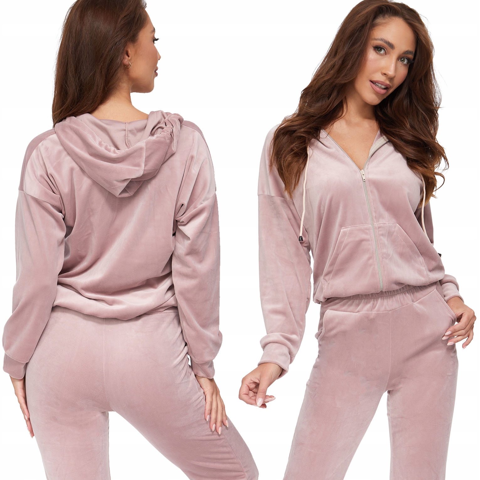 324_ WELUROWY KOMPLET DRESOWY_ L/40 Rozmiar 40