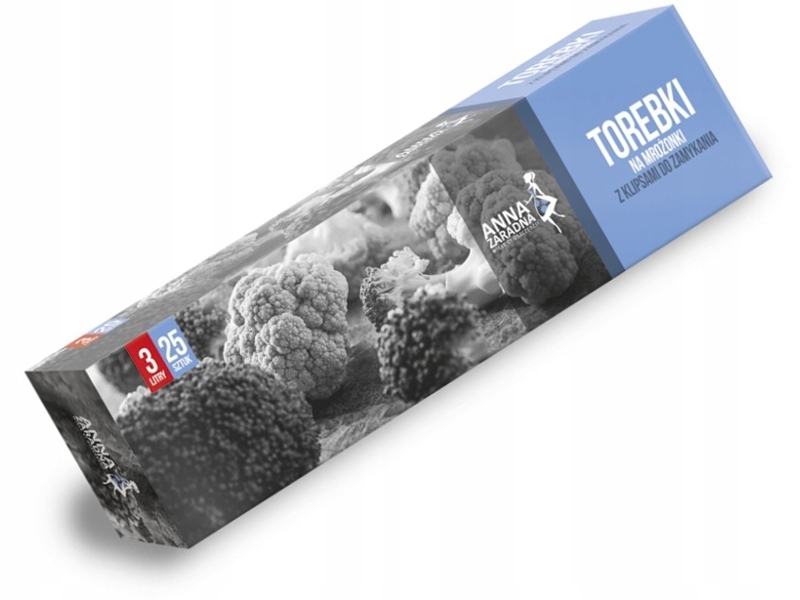 

Az Woreczki Na Mrożonki Z Klipsami Box 3L 25 Sztuk