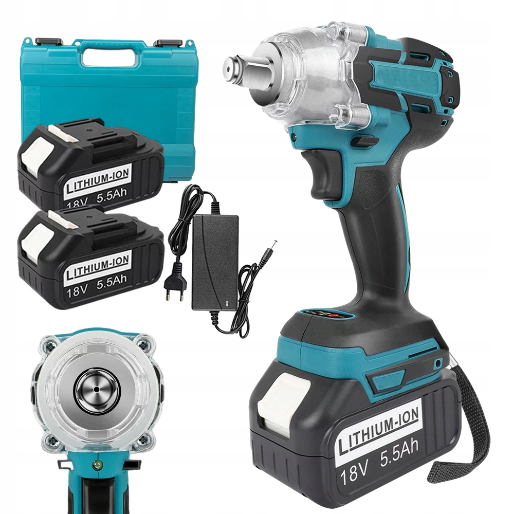 Mini Elektrický Šroubovák Led Výkonný Set 650N.M 18V diy