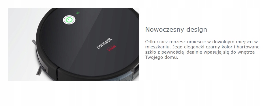 Robot sprzątający Concept VR3000 Real Force !! Liczba programów pracy 5