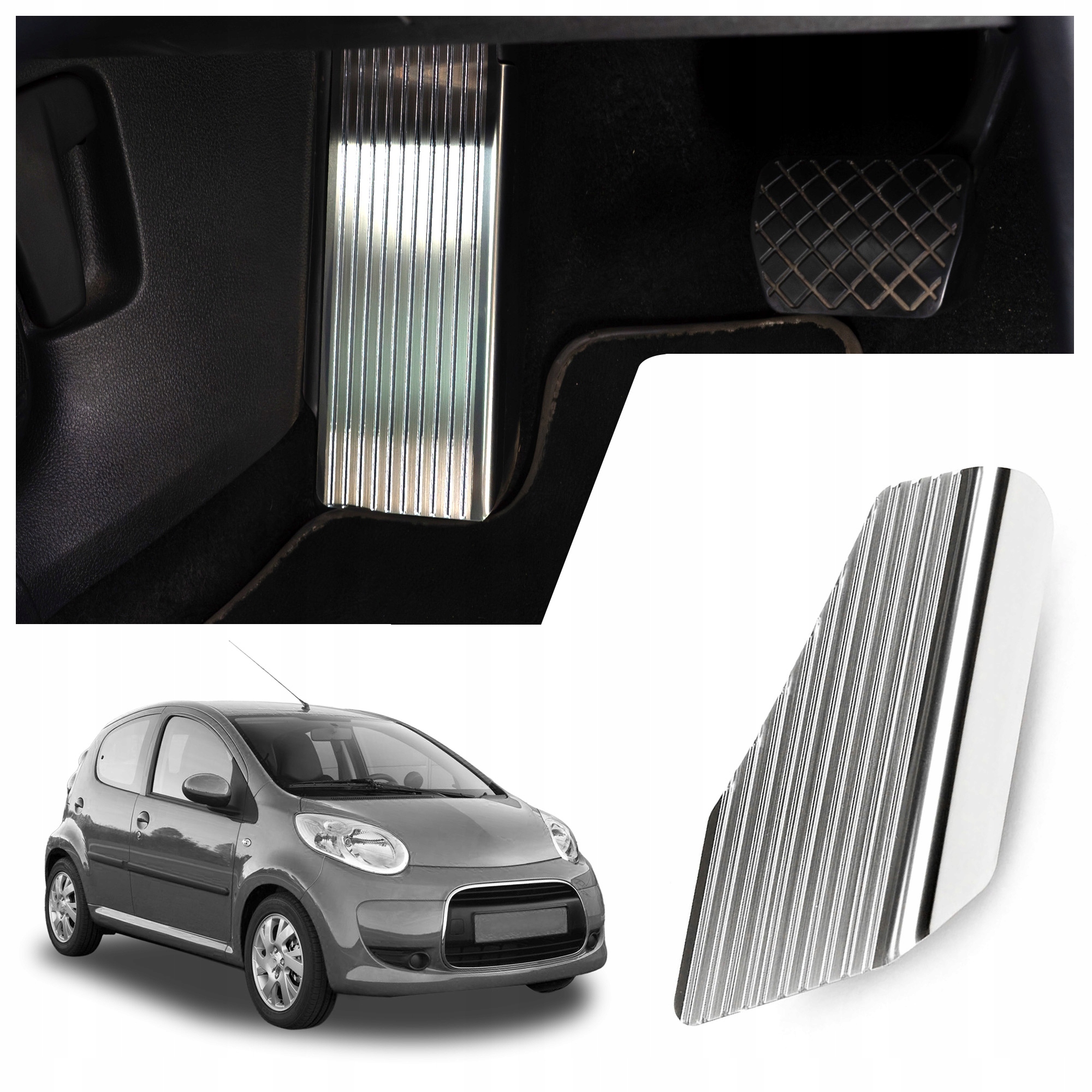 Podstupnice automobilová podnožka spočívající v modelu Citroen C1 I 2005-2014 Hb