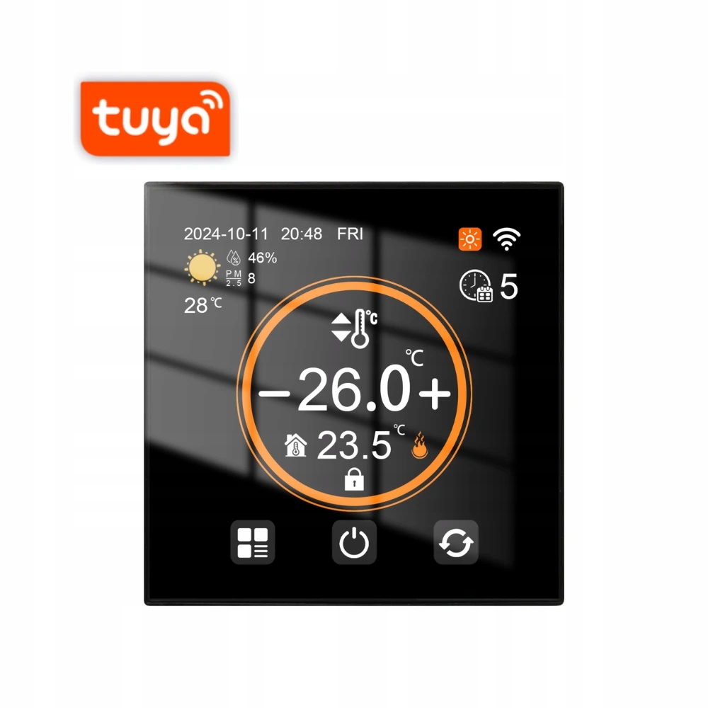 Bot WiFi izbový termostat Tuya RTL5 16A čierna