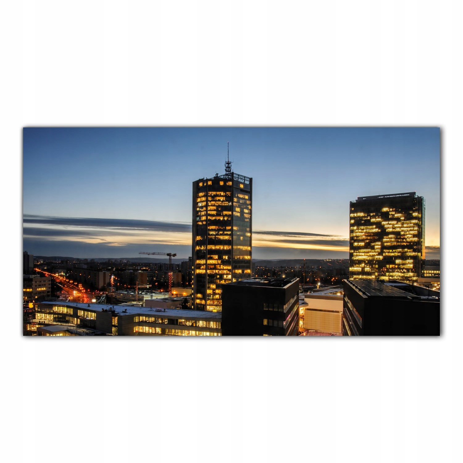Mesto Noc Ulice 120x60 Panel nad kuchynskou doskou