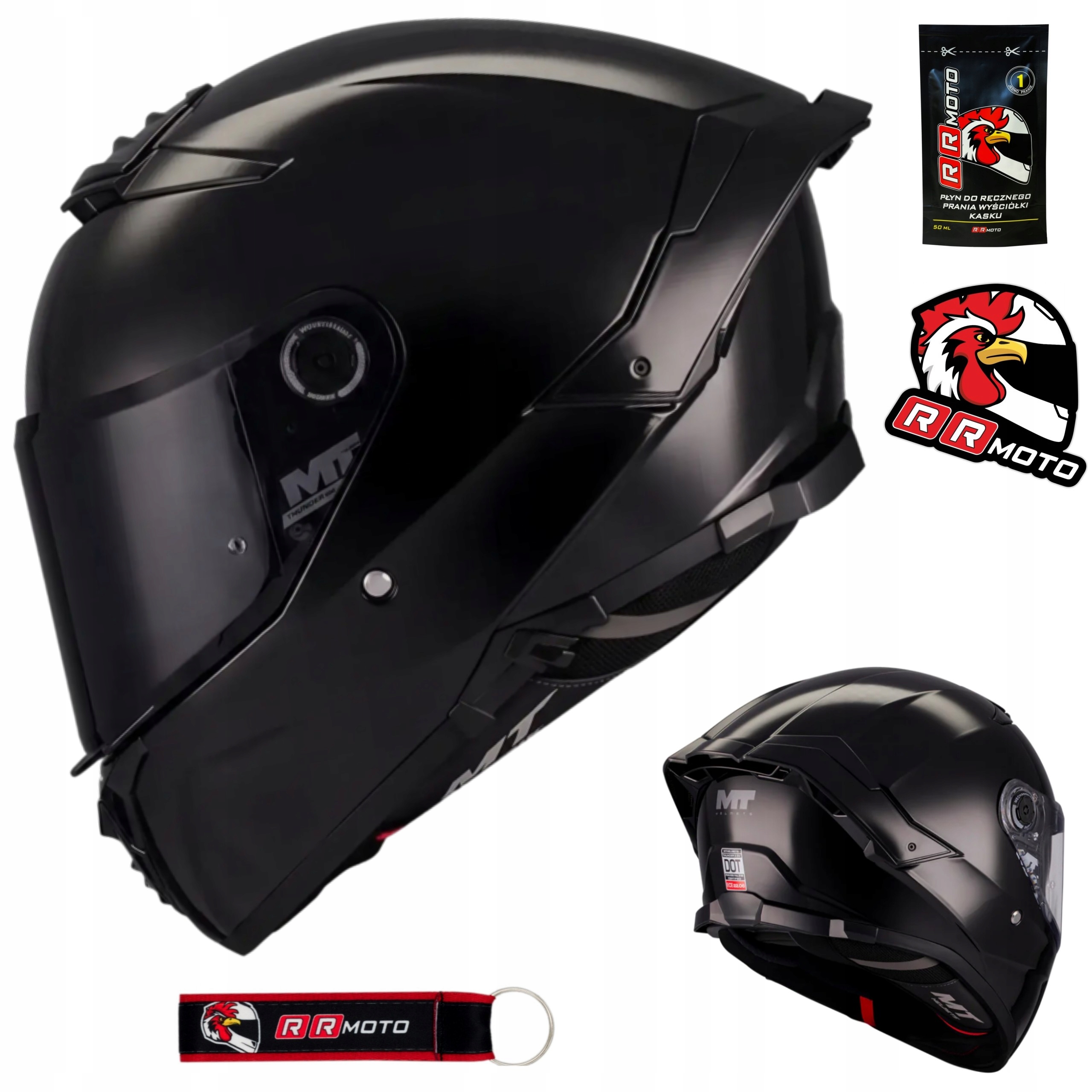 Motocyklová prilba s Blendou Mt Thunder 4 Sv Pure Black r. L 2026 Zadarmo