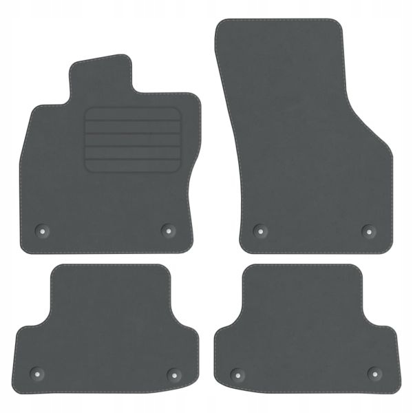 Audi A3 8V7 2014 2020 Kabriolet velurové koberce Šedý Prem