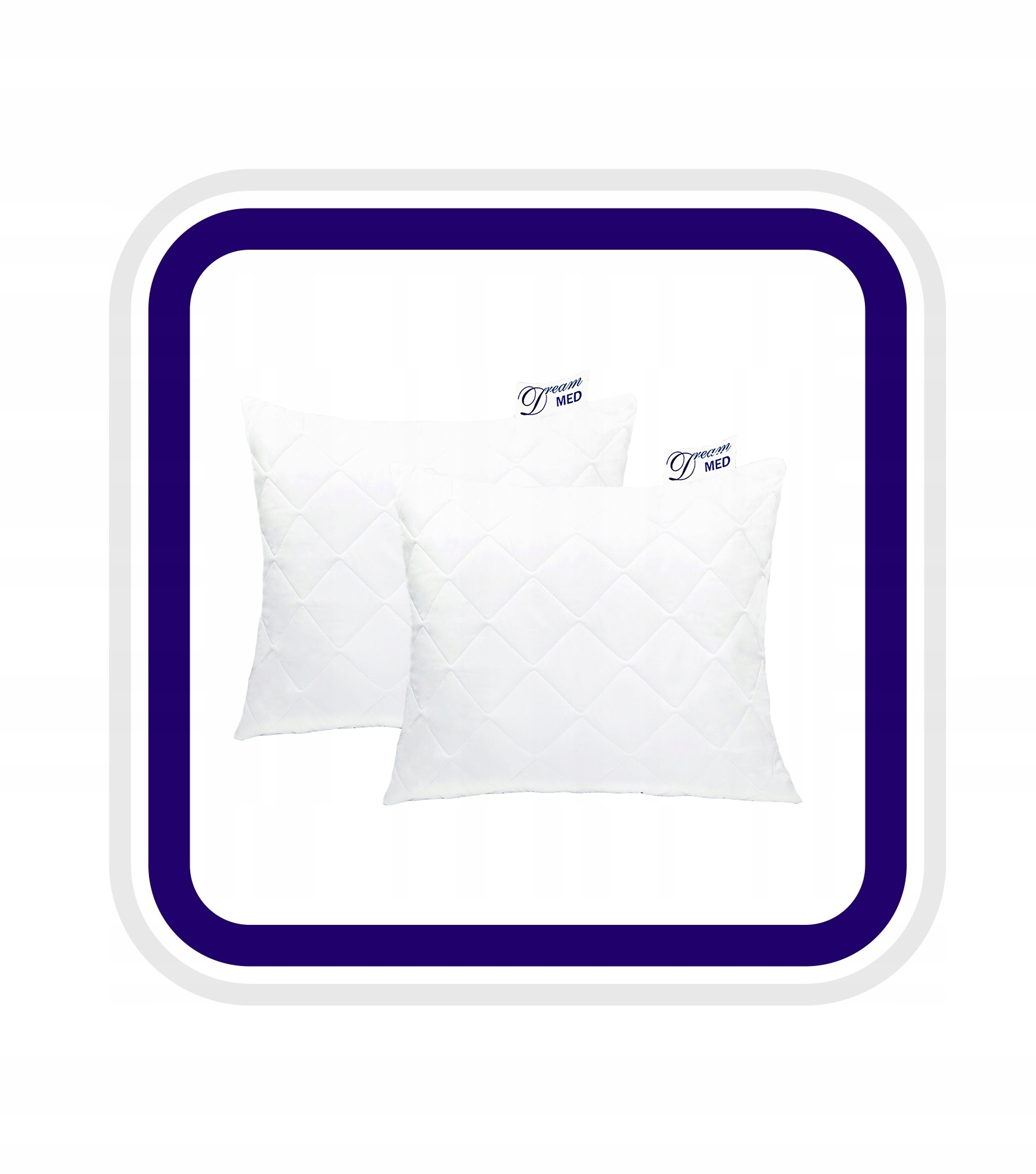 ZESTAW 2 SZT PODUSZKA 50X70 KOMPLET GRUBA PIKOWANA DREAMMED Wyrób medyczny nie