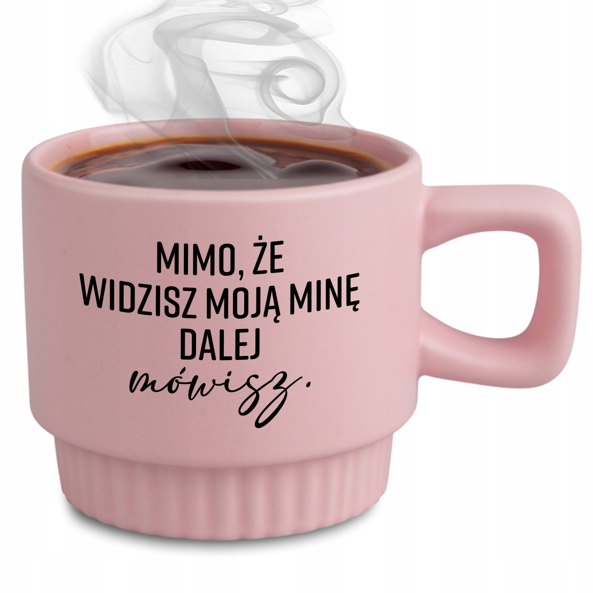 Ryhovaný Hrnček, Elegantný Darček Do Práce V Kancelárii, Ružový Aj Keď Vidíte