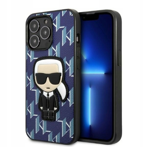 Pouzdro Karl Lagerfeld KLHCP13LPMNIKBL pro iPhone 13 Pro 13 6,1" hardcase modré