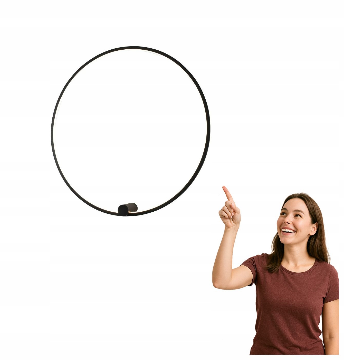 Kúpeľňové Led svietidlo 45W IP44 Ringa WL0116-L-BK Yaskr