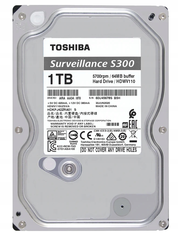 Zestaw Monitoringu IP 3x IPCAM-T5 BLACK 5Mpx Rejestrator 4 Kanały Marka HiLook