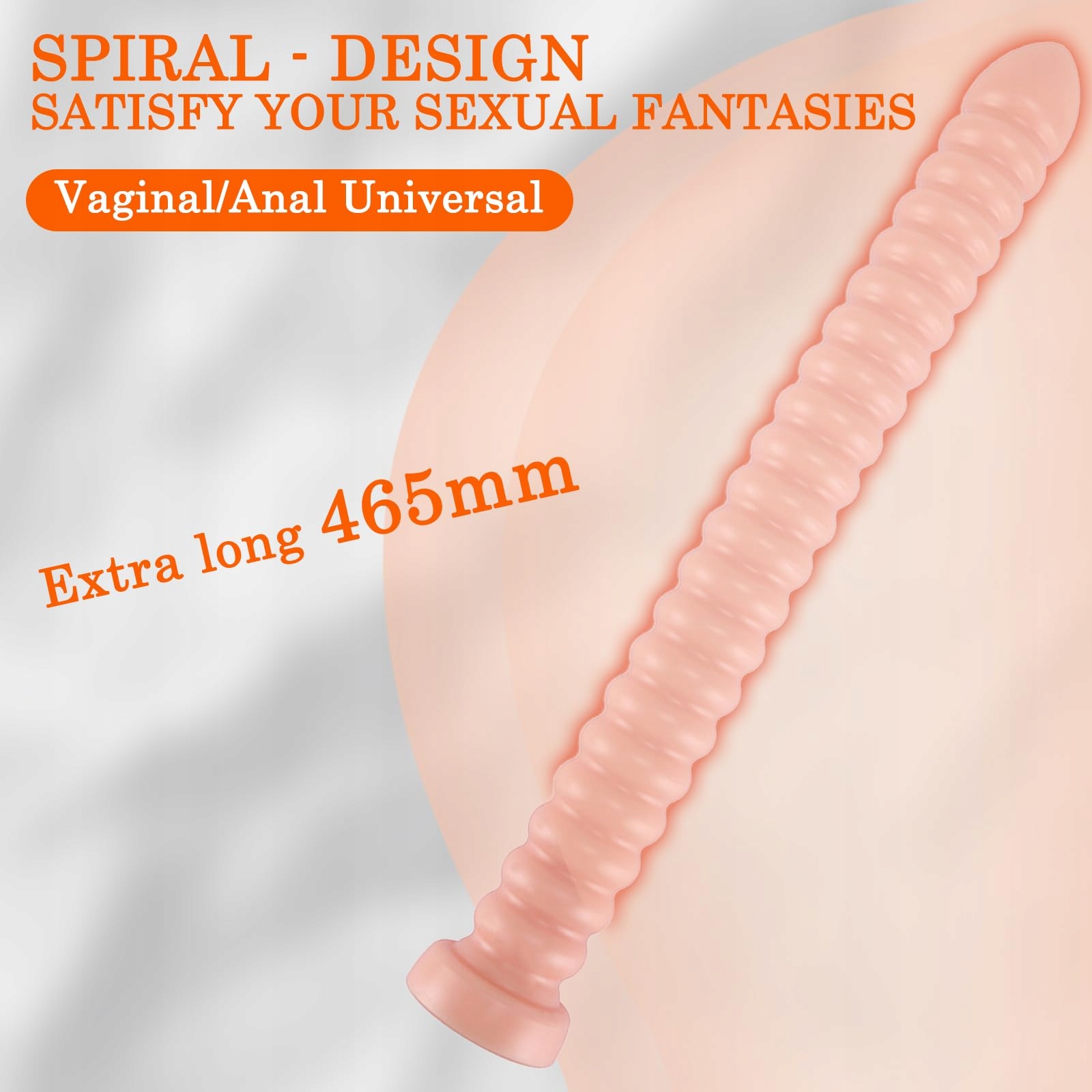 XXLTOYS Długi Dildo Analny 48mm z Przyssawką dla Kobiet i Mężczyzn — miniatura 2