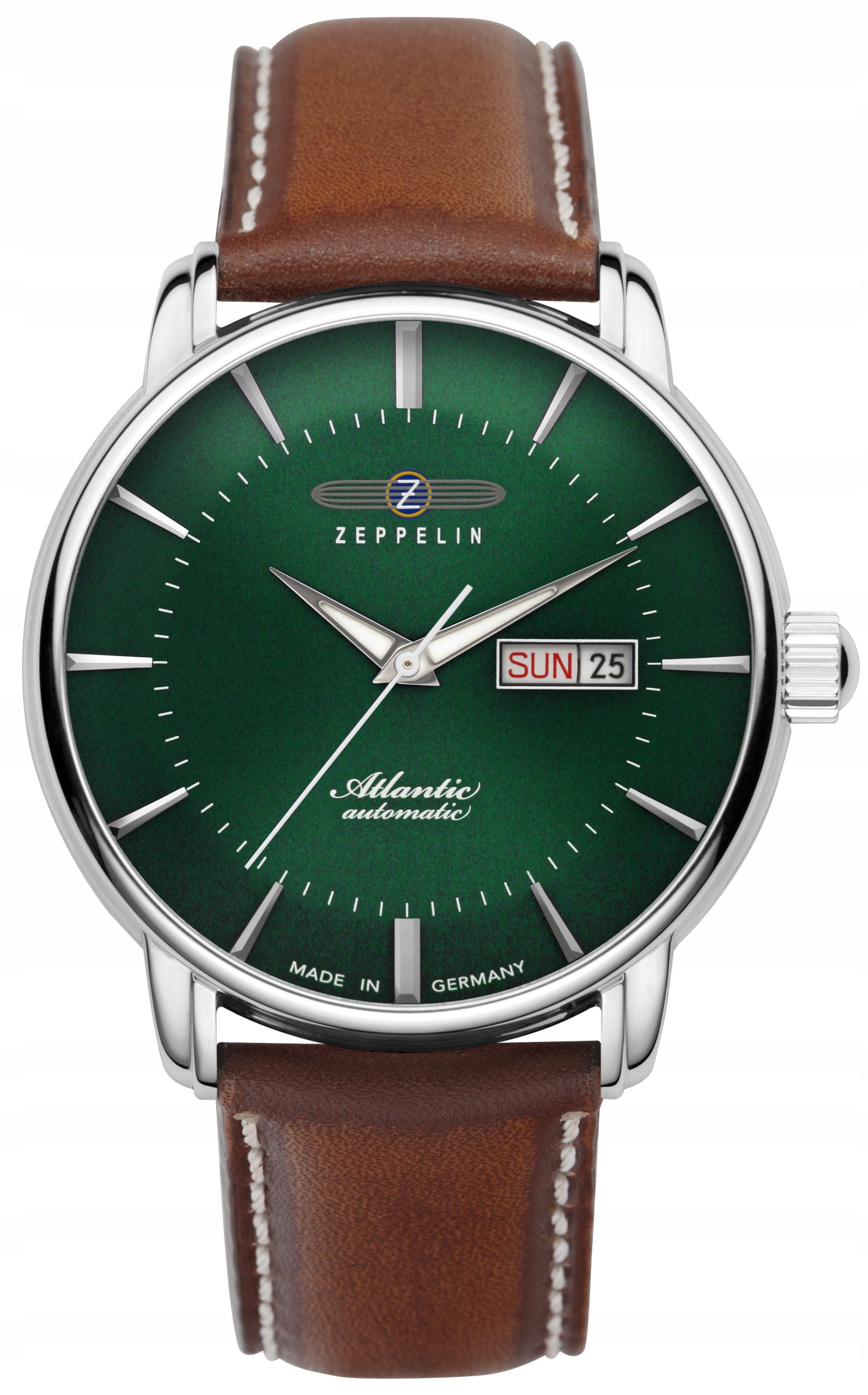 Nové Originální Pánské hodinky Zeppelin Atlantic 8466-4 stříbrné, pásek, datum