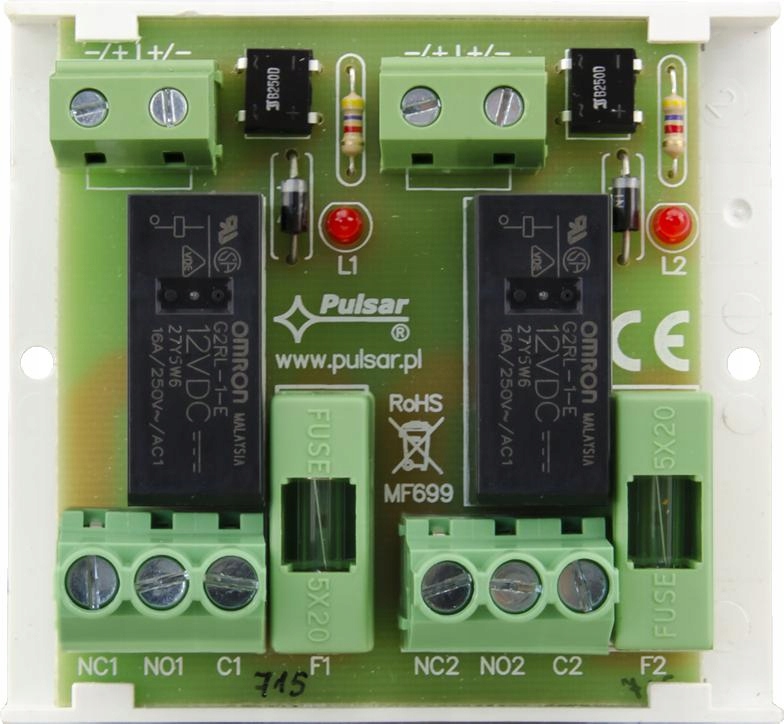 Reléový Modul PU2/HV Pulsar AWZ625 10-16V Dc/ac 2x Rel-c/no/nc