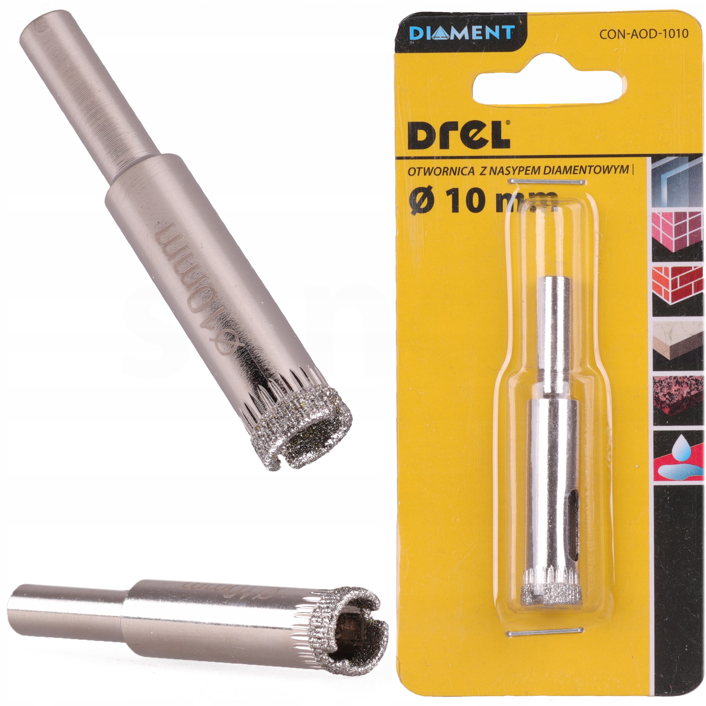 WIERTŁO DIAMENTOWE 10 mm OTWORNICA GRESU CERAMIKI