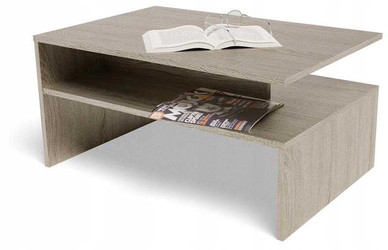 Lavica konferenčný stolík Boston EX3 sonoma doska 18 mm s poličkou